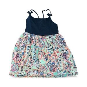 Lilly Pulitzer Girl’s Shell Cotton Sun Dress Preppy Beach Size 8-10